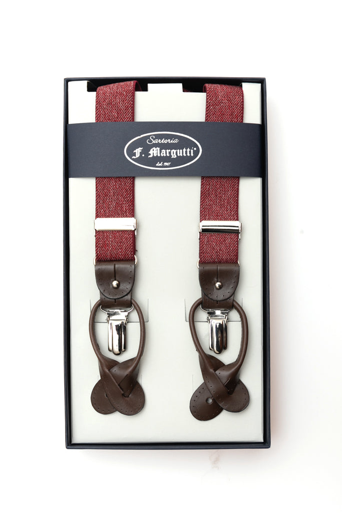 Burgundy Suspenders