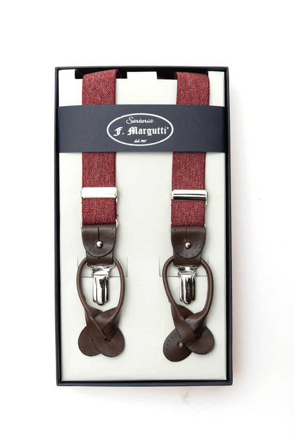 Burgundy Suspenders