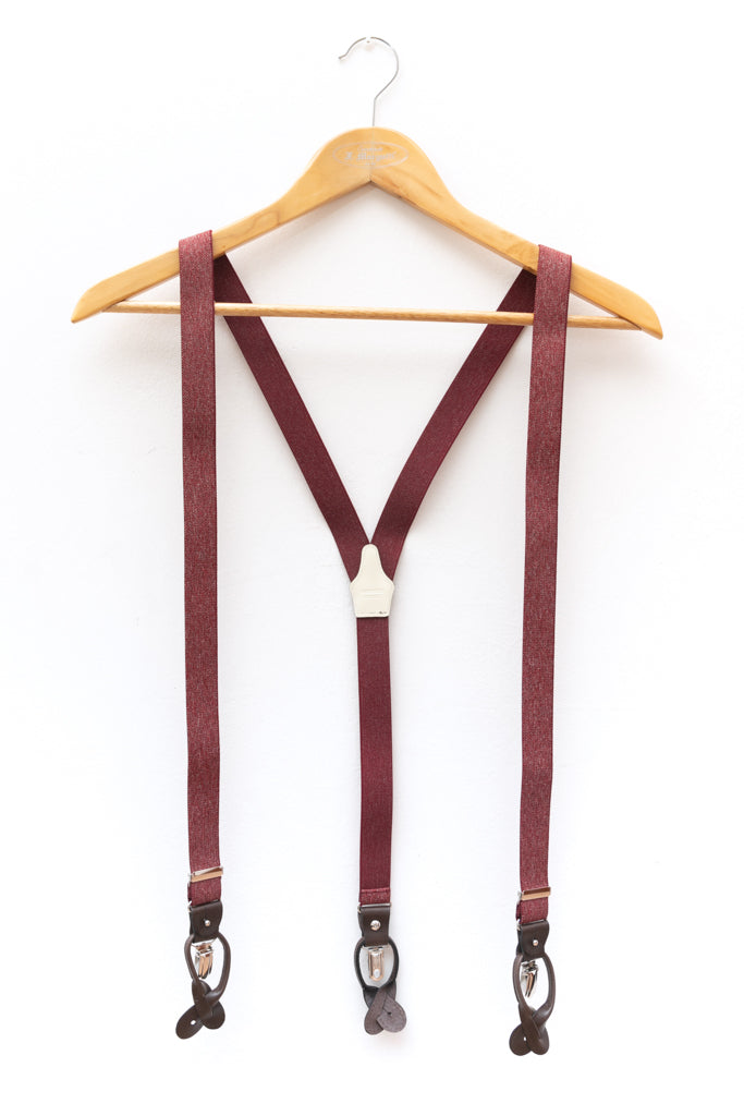Burgundy Suspenders