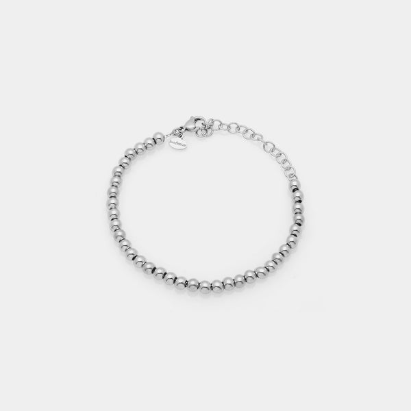 Shiny spheres steel bracelet