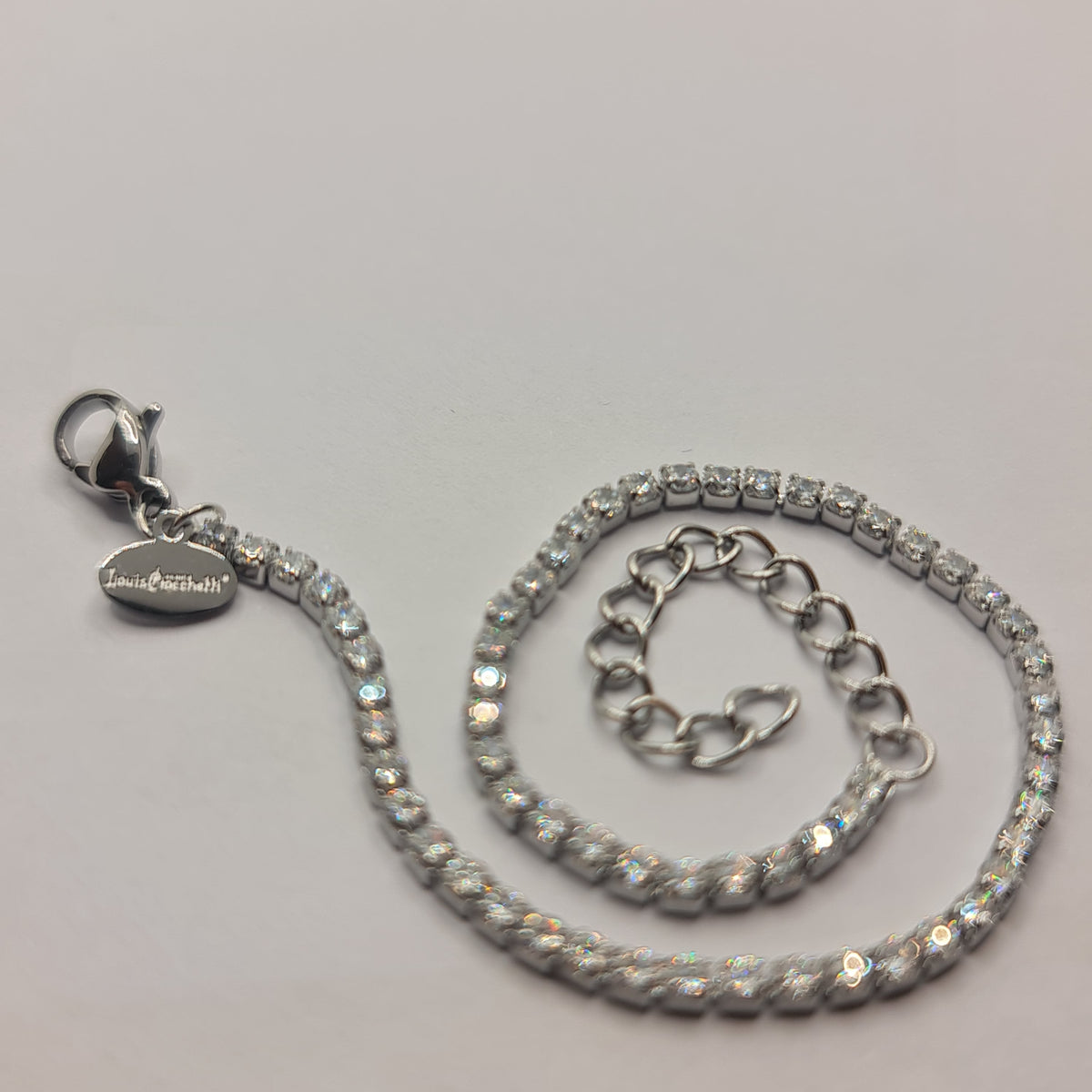 Tennis Bracelet in Steel with White Zirconia 2.00 mm
