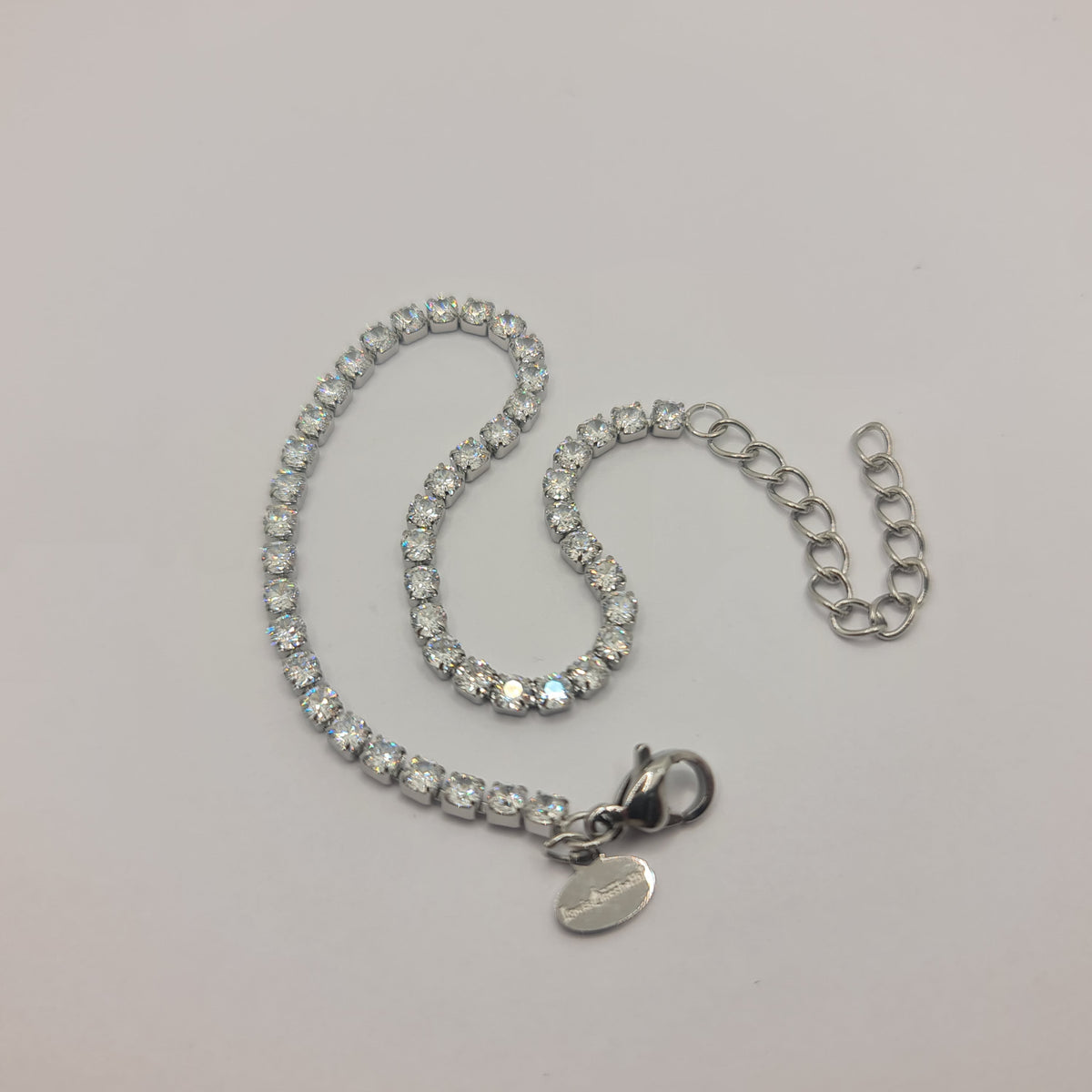 Pulsera de Tenis en Acero con Circonita Blanca de 2.50 mm