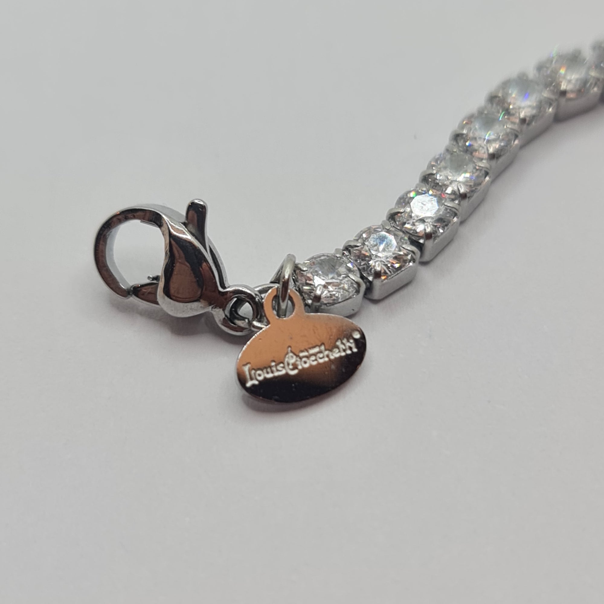 BRACCIALE ACCIAIO TENNIS E ZIRCONI BIANCHI MM 3,00