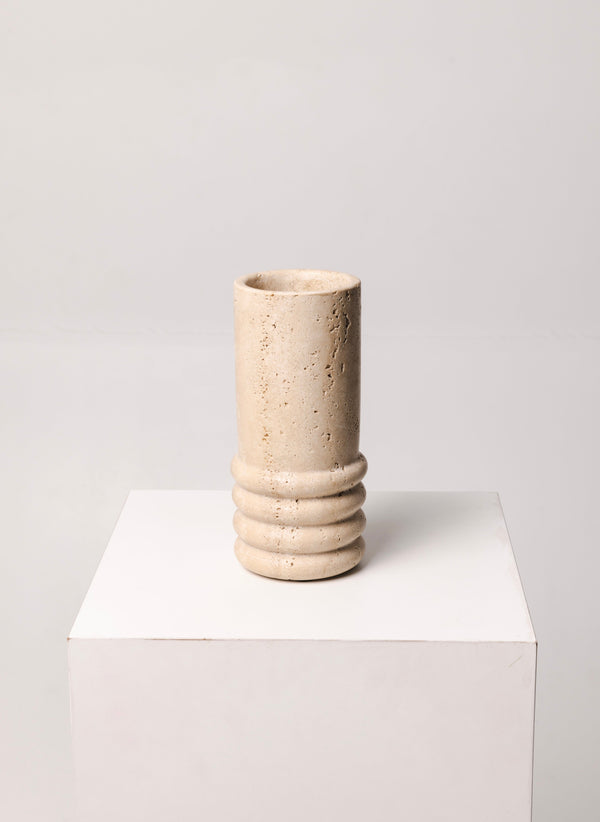 Travertinska vaza Molí 12x25cm