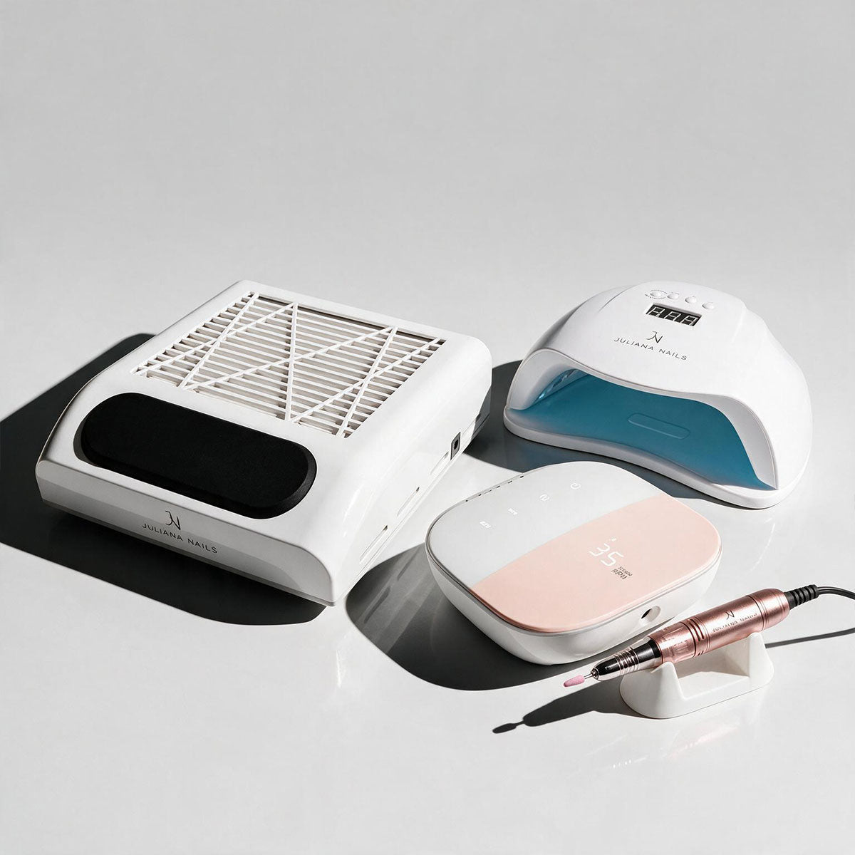 Complete Tech-Set - UV/LED Lamp, Nail Drill & Dust Vacuum