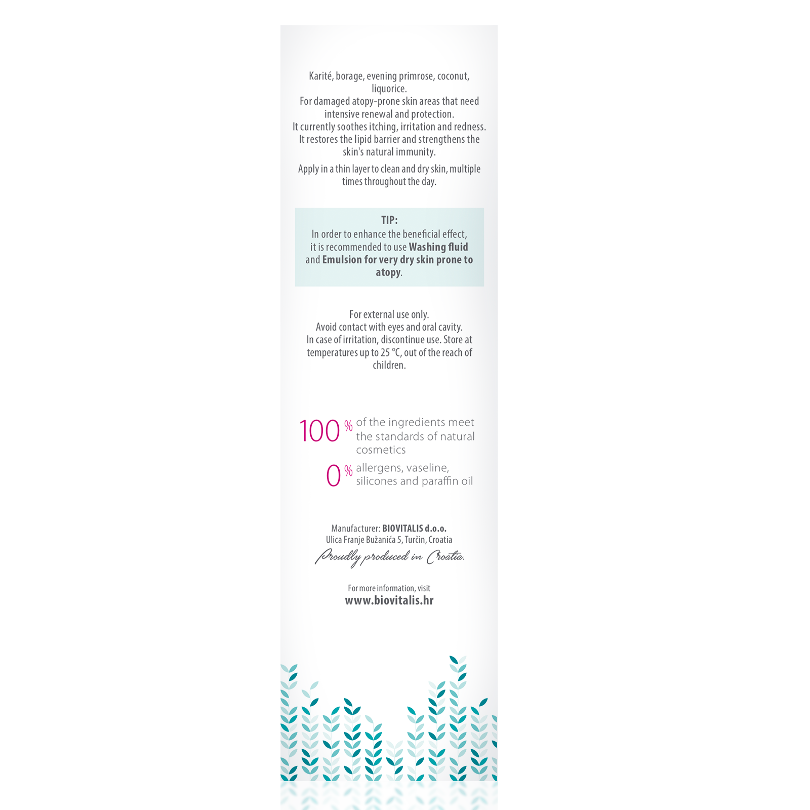 AKUT Balm for the care of very dry skin prone to atopy