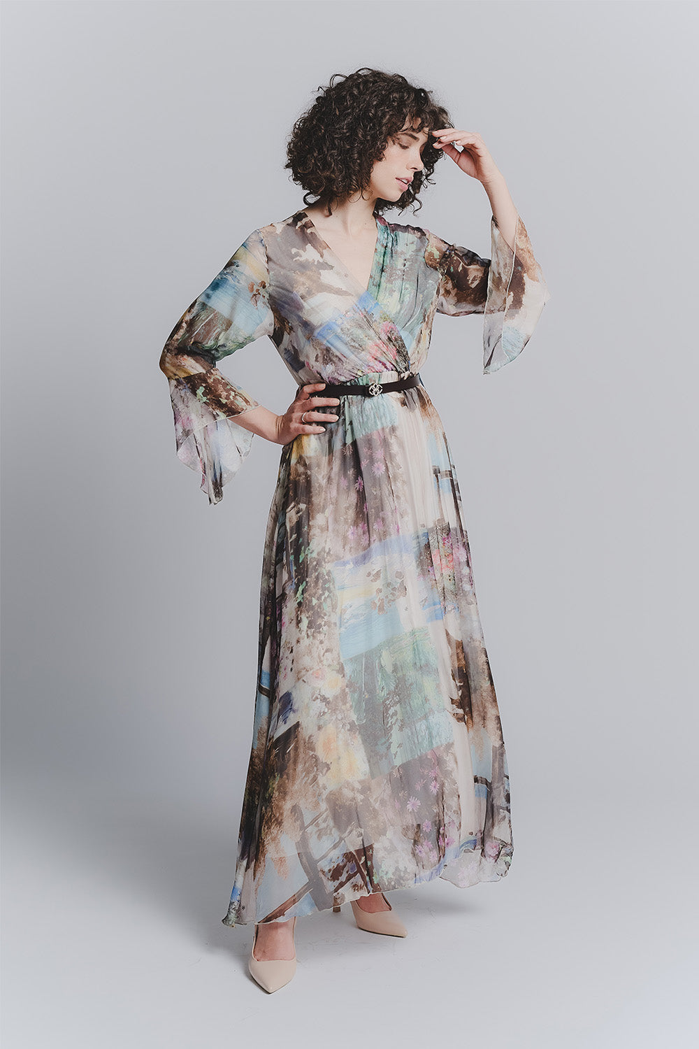 Long Silk Dress Panorama