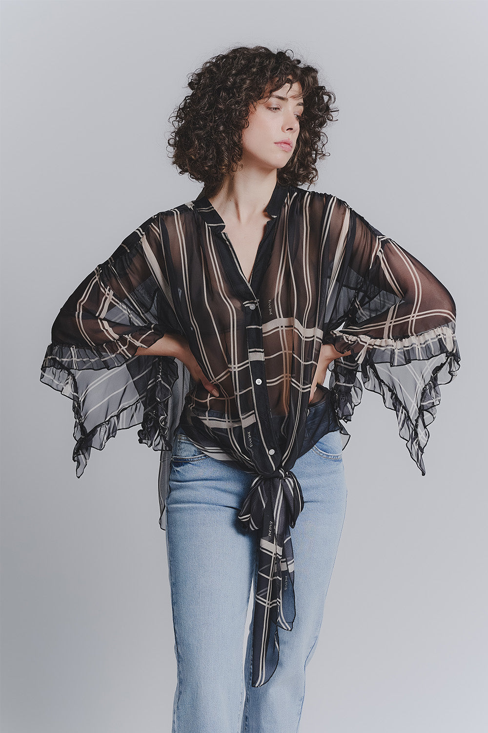 Black Silk Blouse