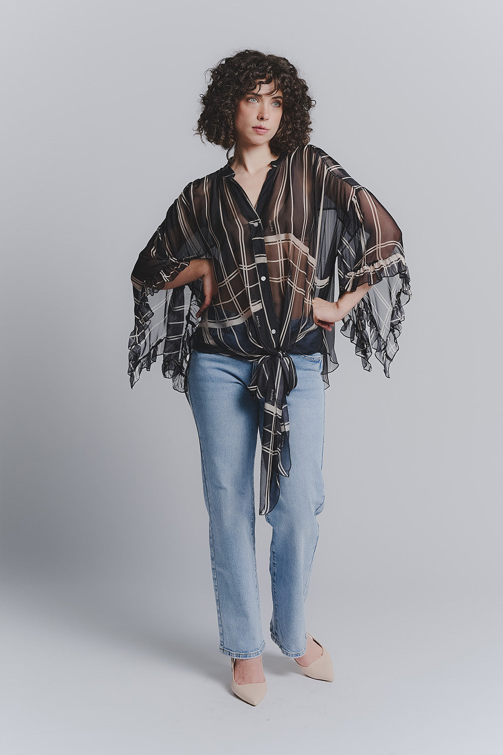 Black Silk Blouse