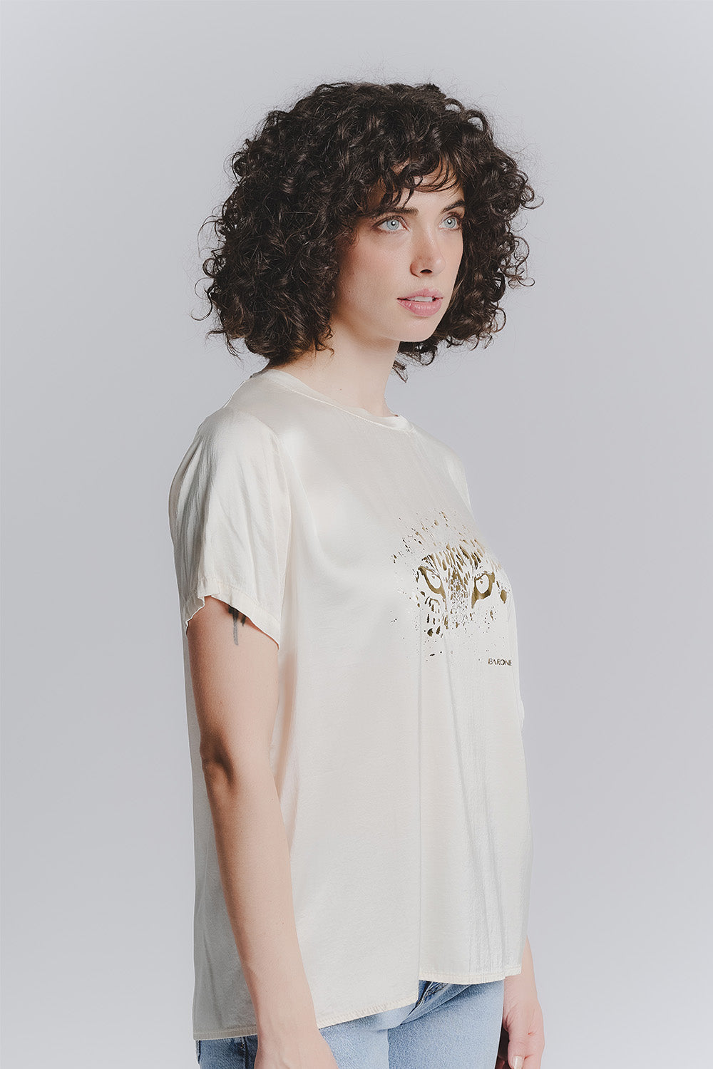 Beige Leopard Women's T-shirt