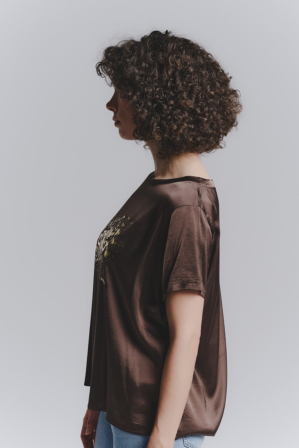 T-shirt Femme Léopard Chocolat