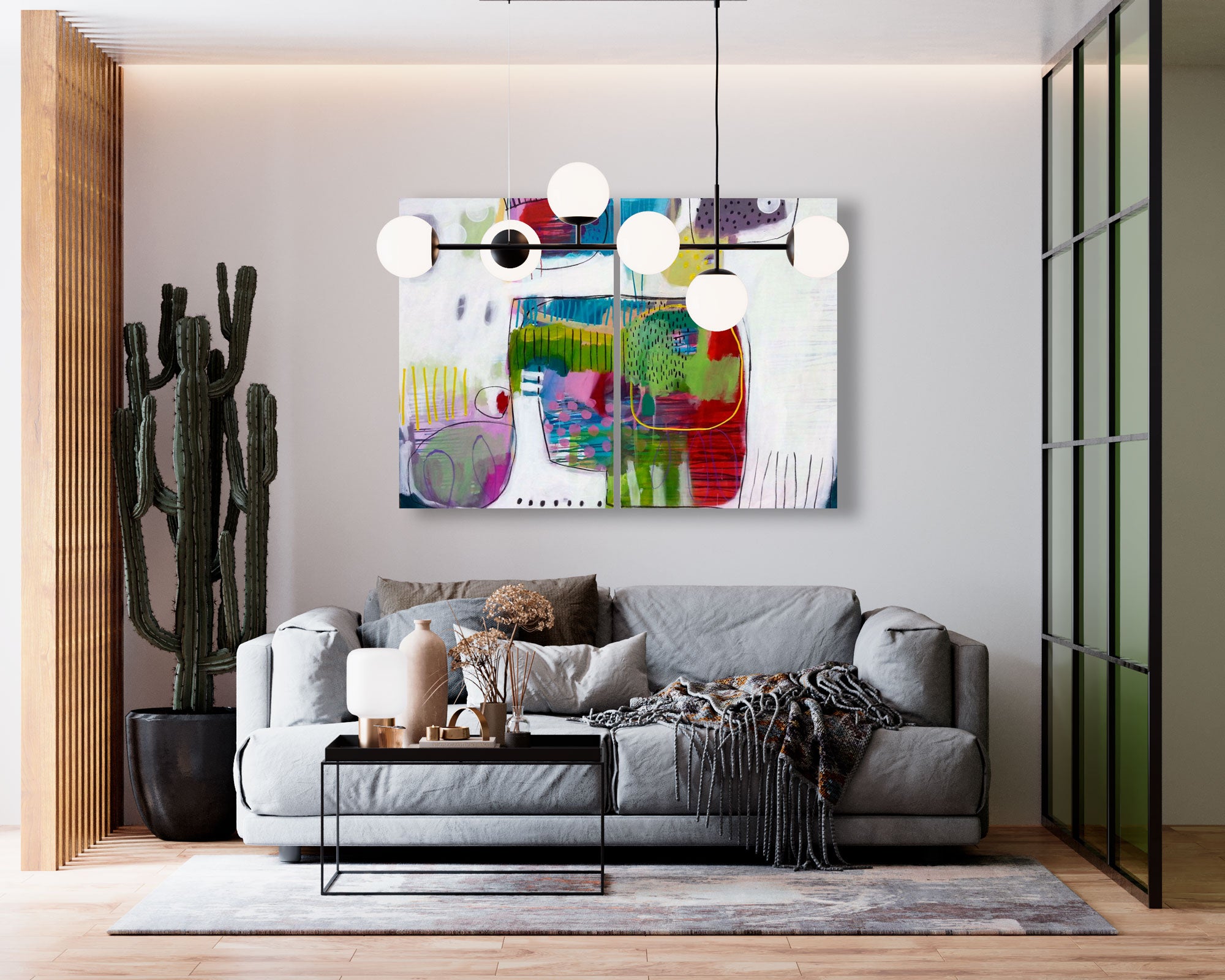 Beautiful day - diptych