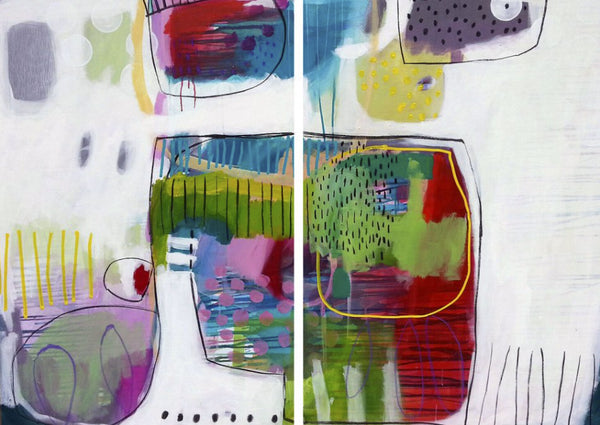 Beautiful day - diptych