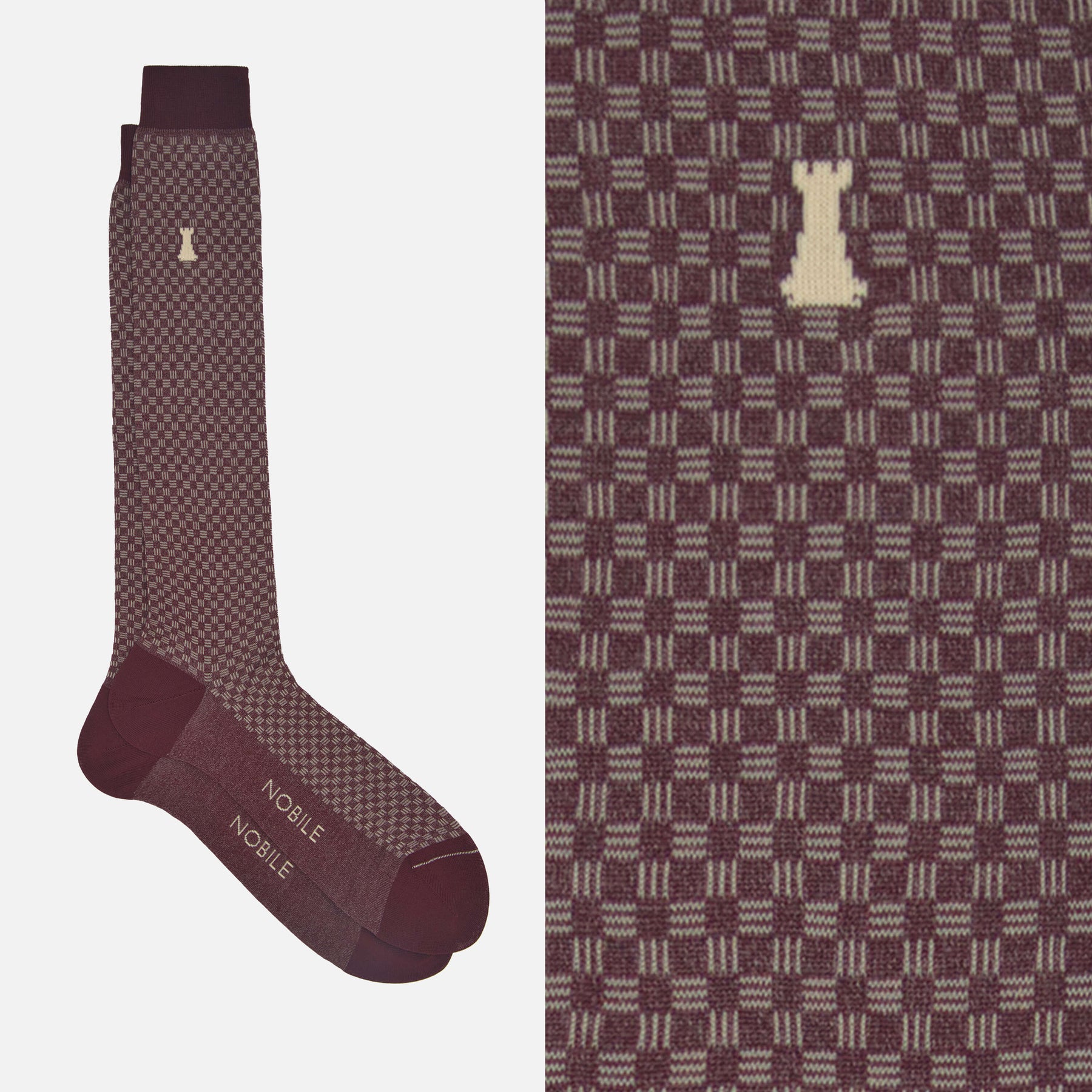 Bernini - Long socks with geometric stripes