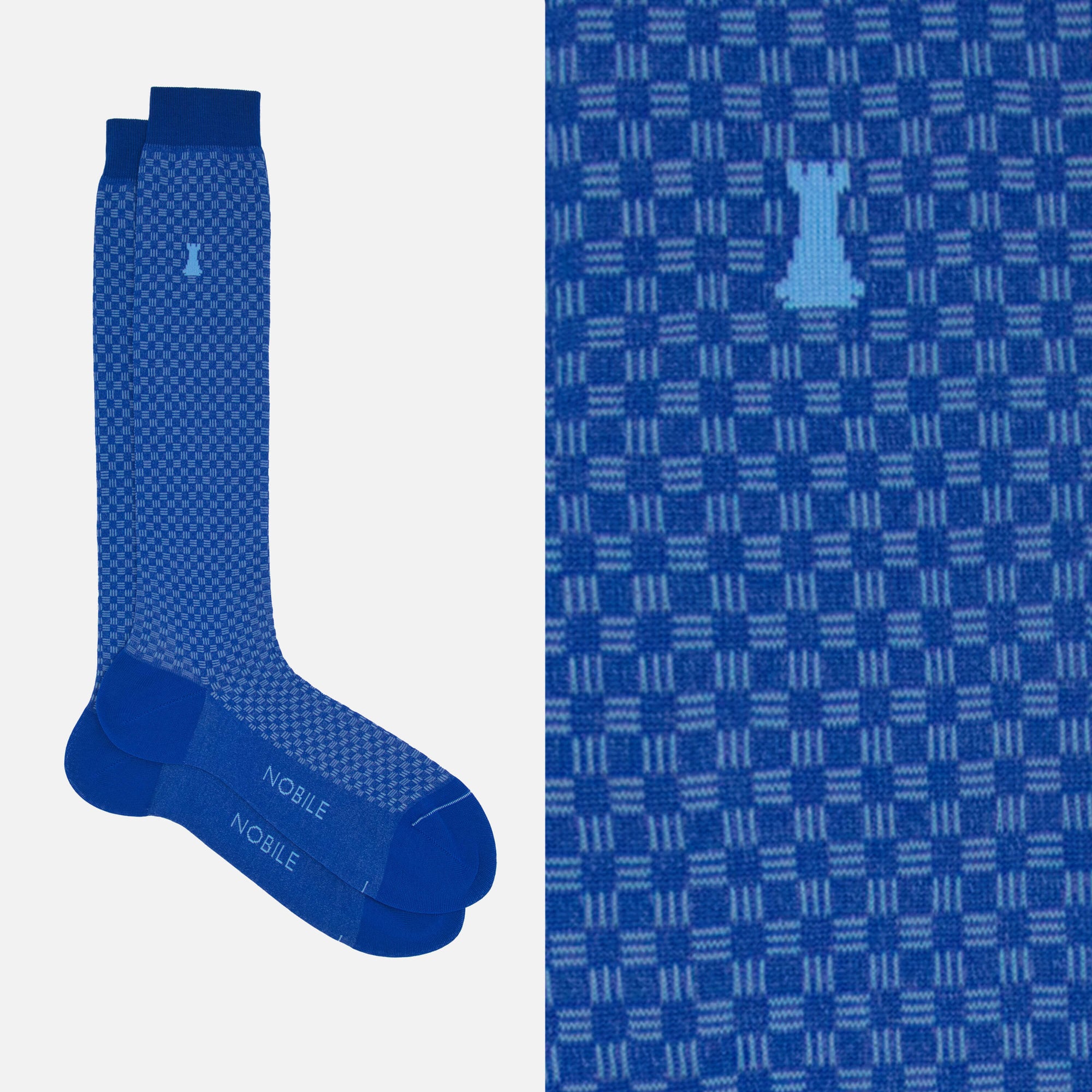 Bernini - Long socks with geometric stripes