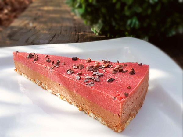 Raw cake with EKO certification - strawberry and chocolate, small-M-8