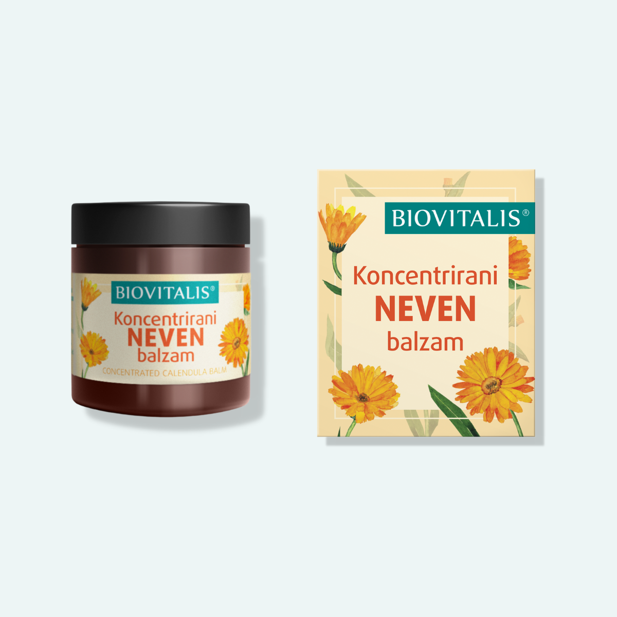 Teglica i kutija Koncentriranog neven balzama
