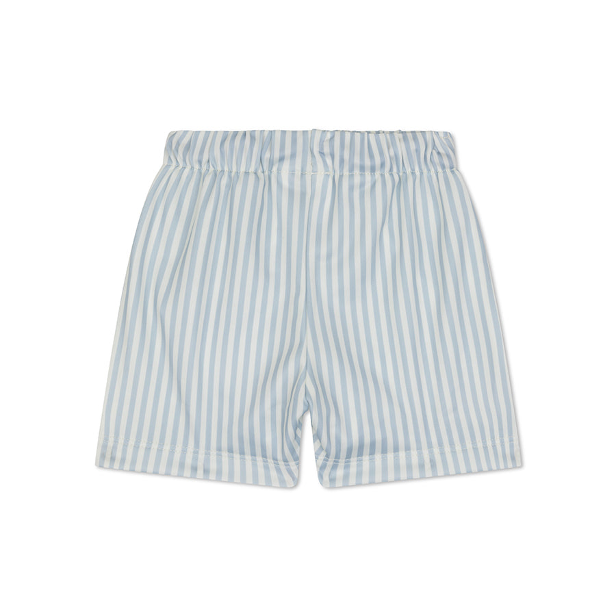 Blue Stripes | Blue/White UV Swim Boxer for Boys