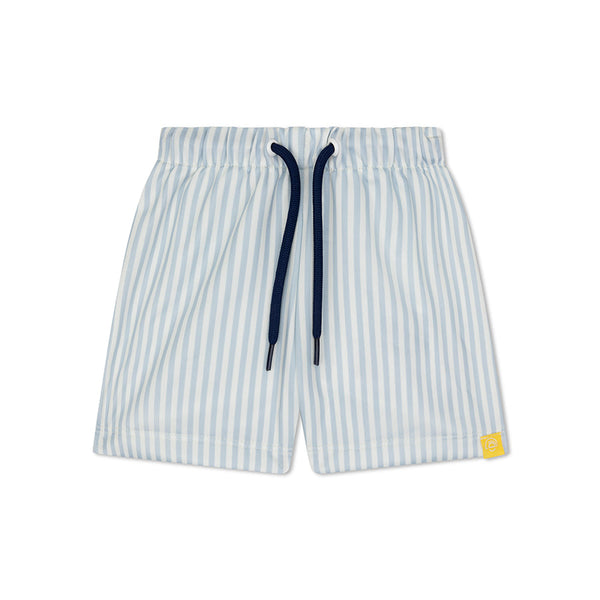 Rayas Azules | Bóxer de Natación UV Azul/Blanco para Niños