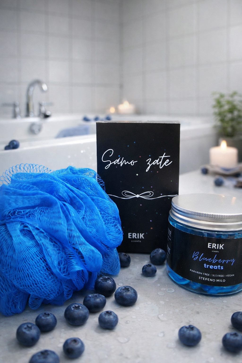 GIFT SET OF BODY SOAP AND SHOWER SPONGE