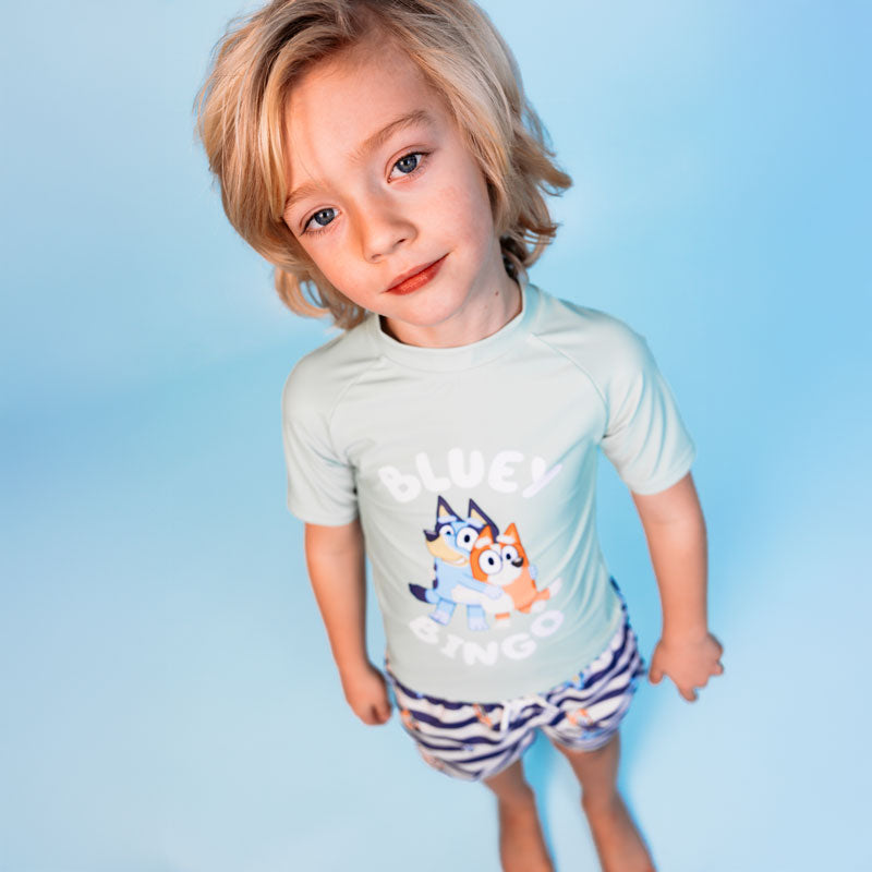 UV-Zwemshirt-met-korte-mouwen-Bluey-Groen-swim-essentials-1