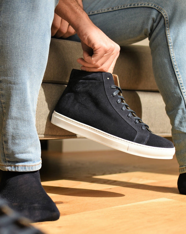 BOLOGNA - Navy Suede