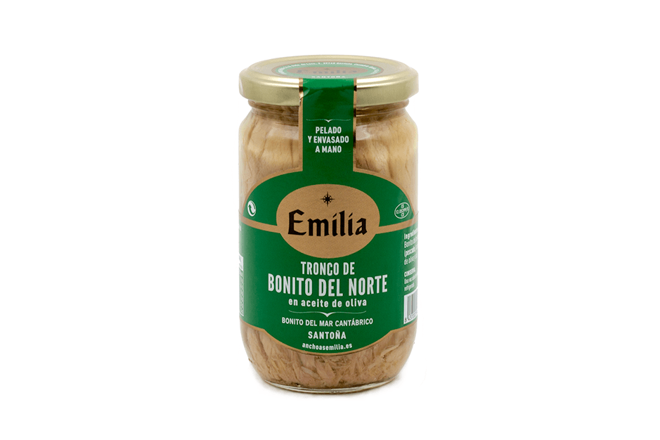 North Atlantic bonito in olive oil jar 330g.