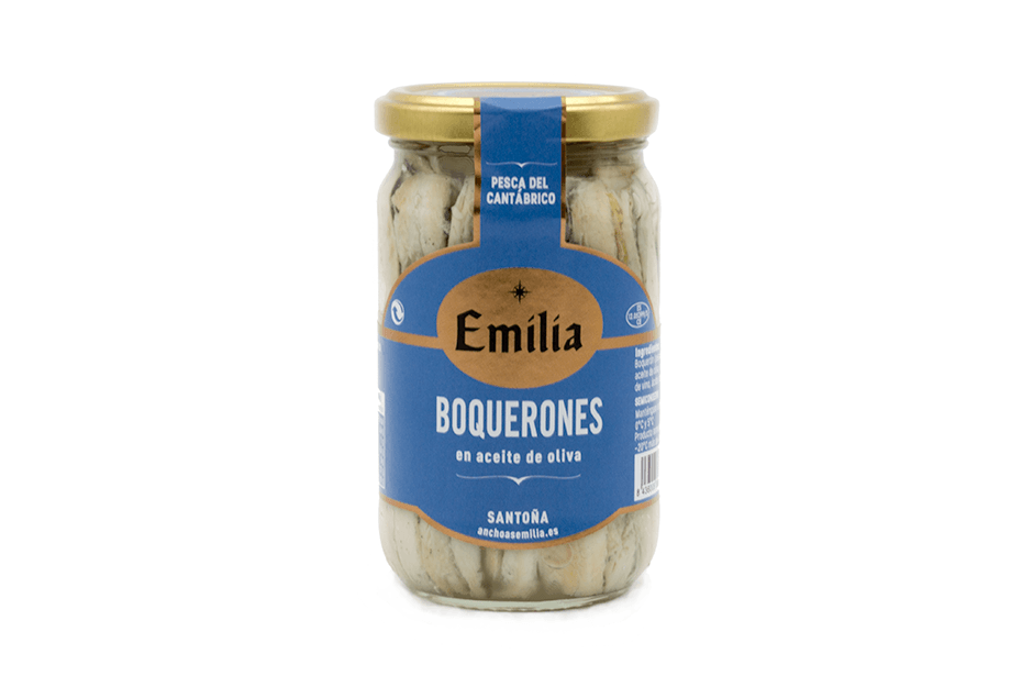 Boquerón del Cantábrico en aceite de oliva tarro 310gr.