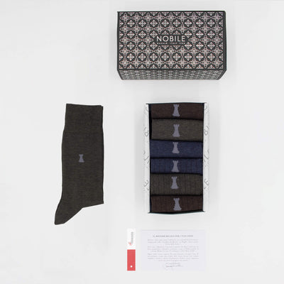 Mèlange - Box of 6 Short Socks
