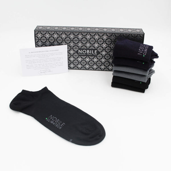 Box uomo basic anti-odore Climatech da 6 paia - Fantasmini alla caviglia