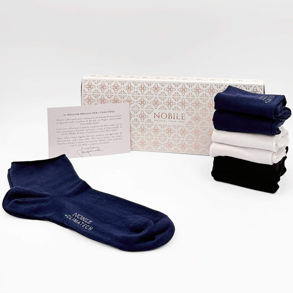 Women's basic anti-odor Climatech box of 6 pairs - No-stress short socks