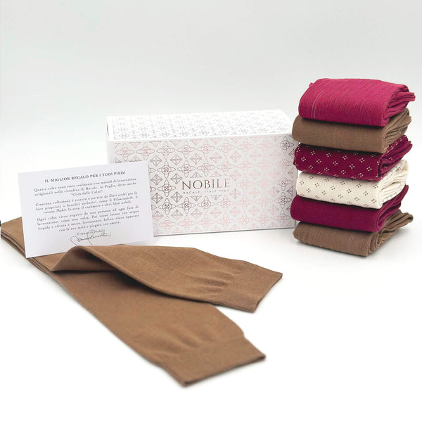 Cassetto Casual - Box da 6 calze lunghe
