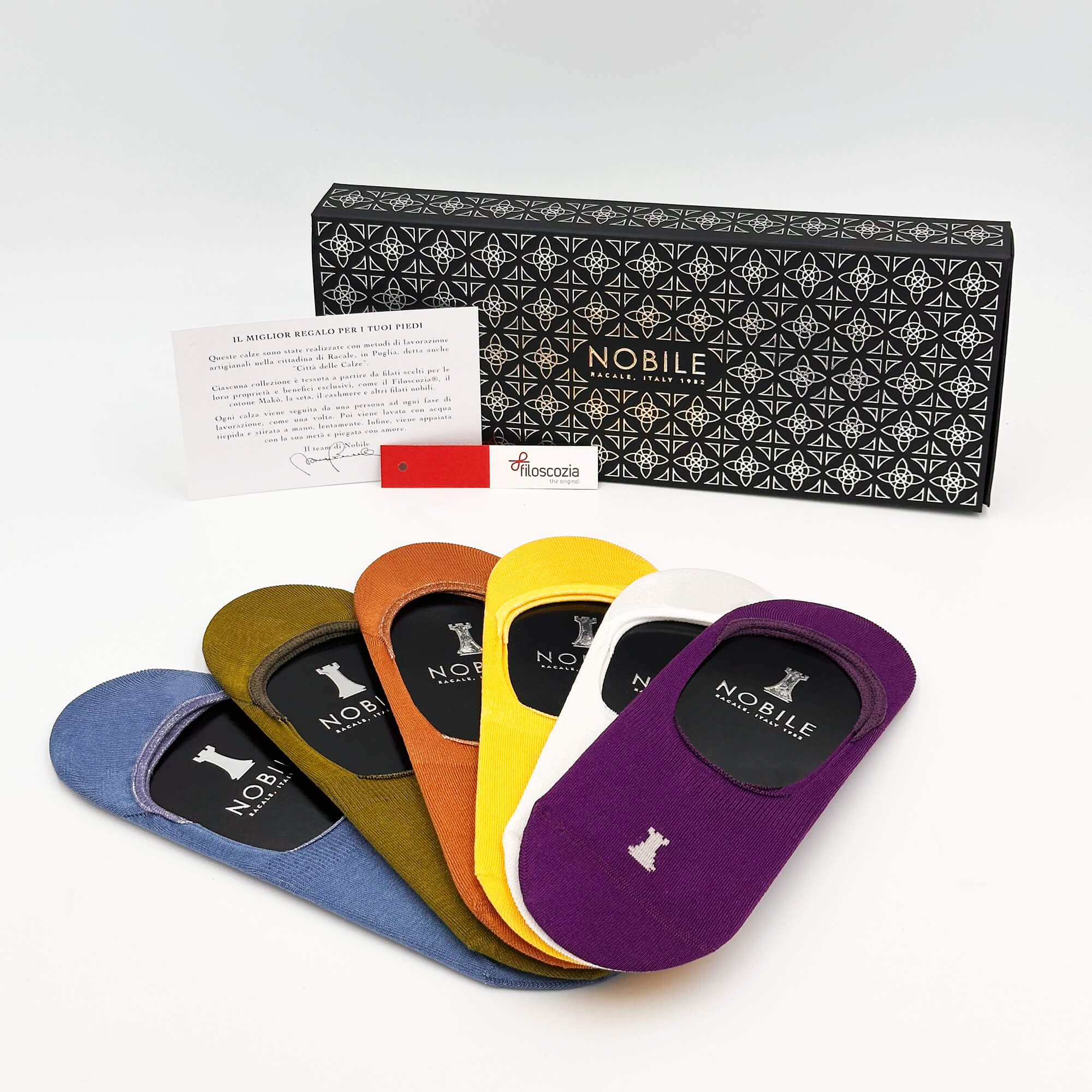 Invisible socks 6 pairs - Summer palette