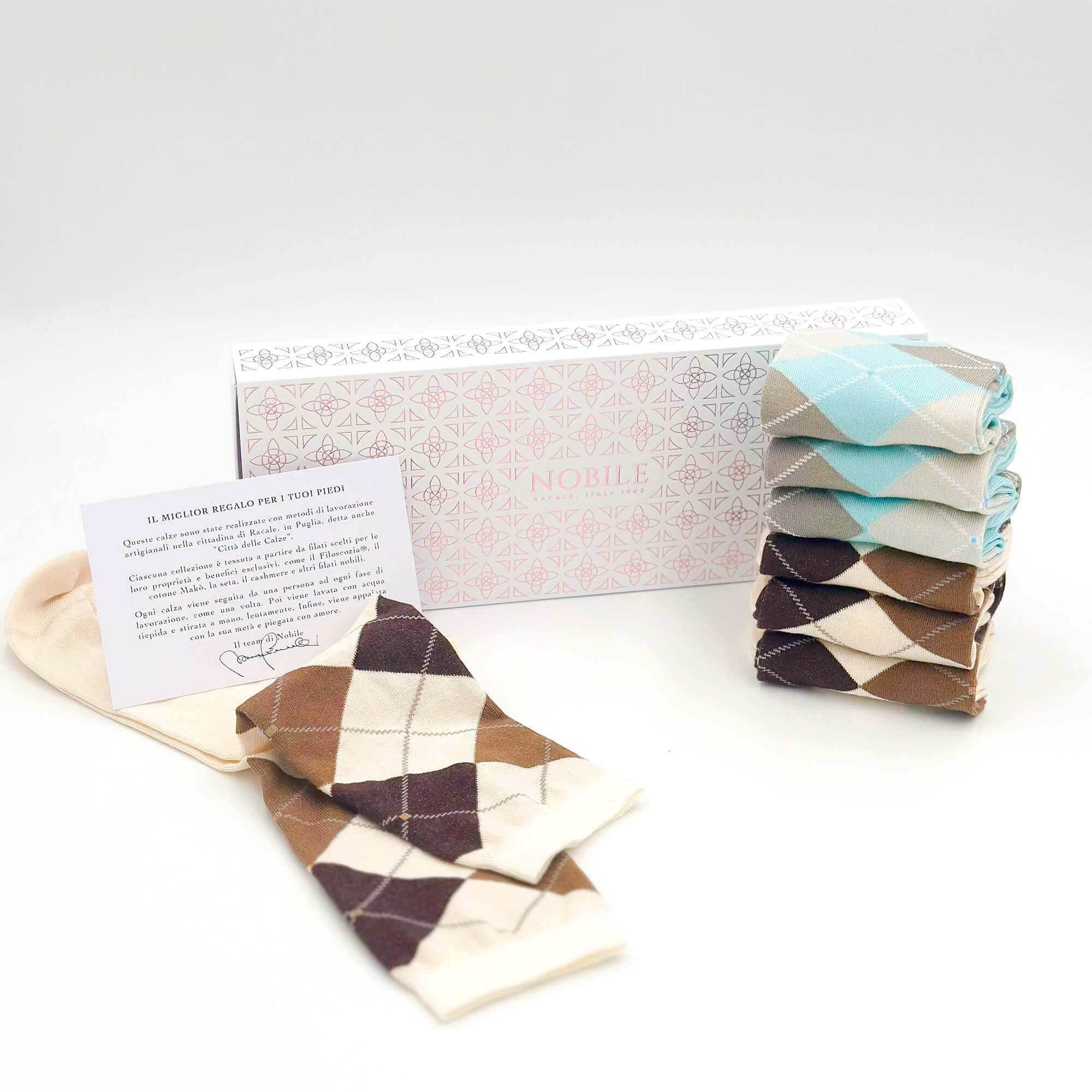 Passion Diamonds - Box of 6 Short Socks