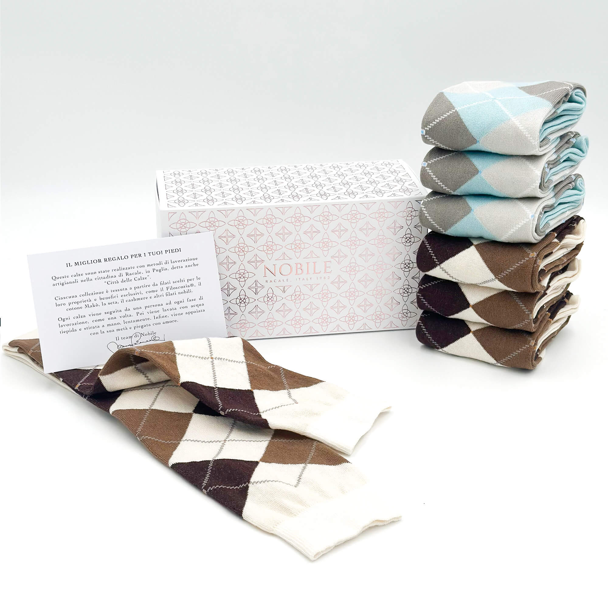 Passion Diamonds - Box of 6 Long Socks