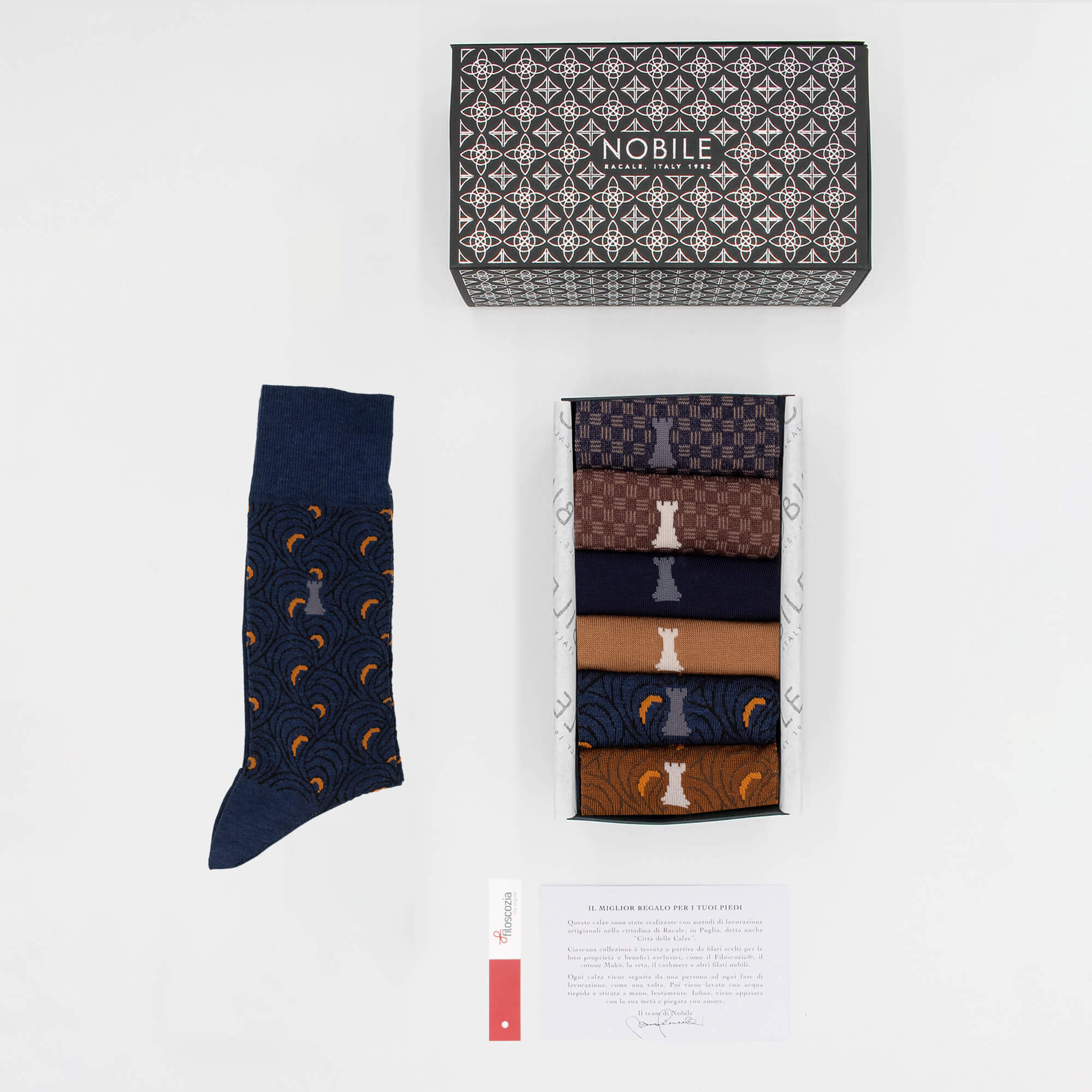 Art Moderne - Boîte de 6 Chaussettes Courtes