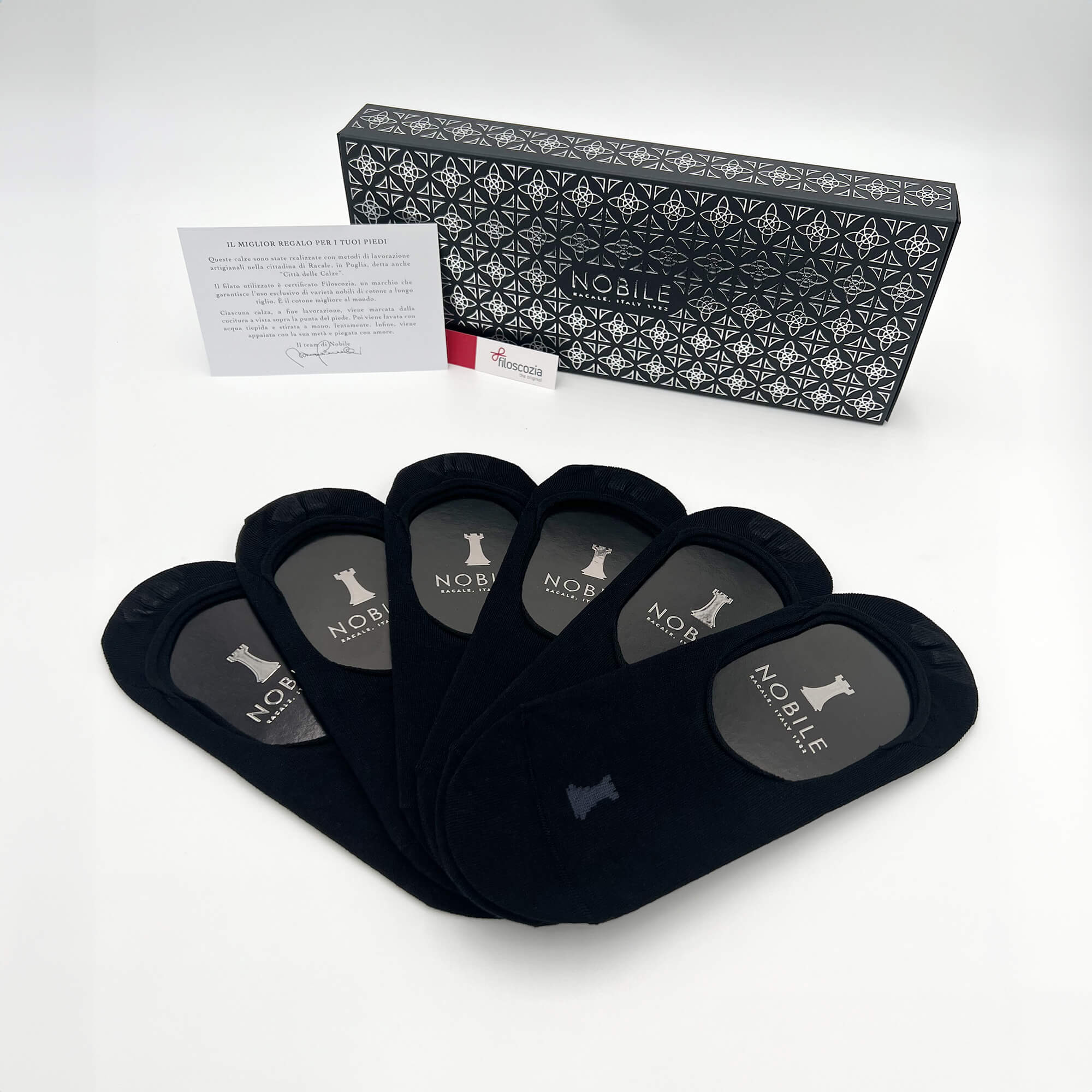 Invisible socks 6 pairs - Solid black