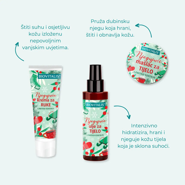 Bozicna carolija L set krema, ulje i maslac