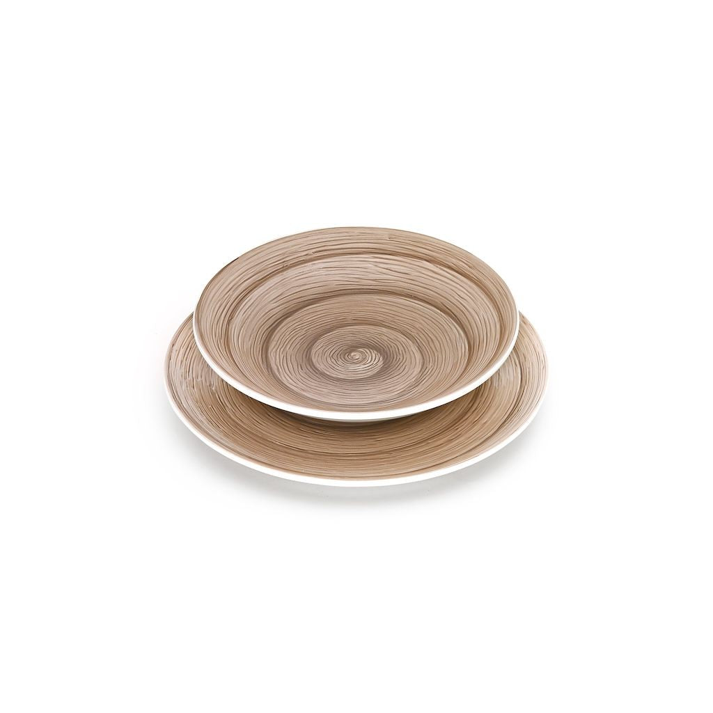 DEEP PLATE - GREY - MEMENTO TABLE VERTIGO
