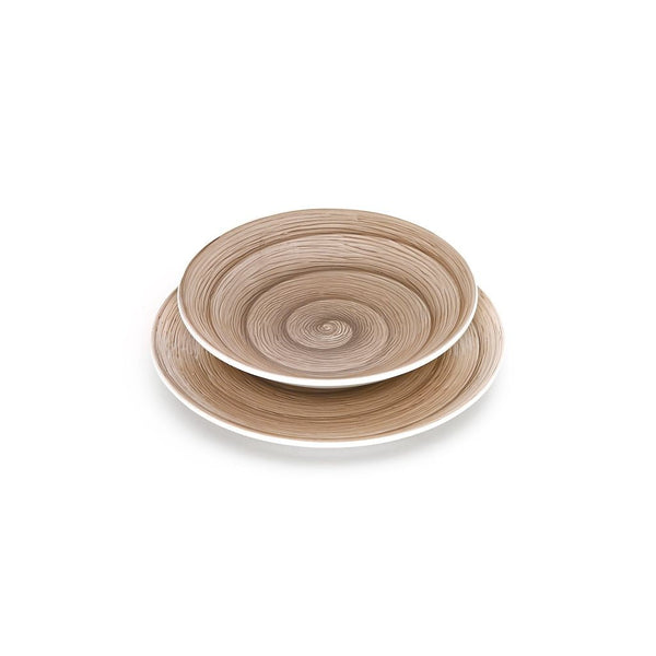 DEEP PLATE - GREY - MEMENTO TABLE VERTIGO