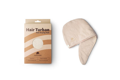 Turban brisača za lase naturavit Beige