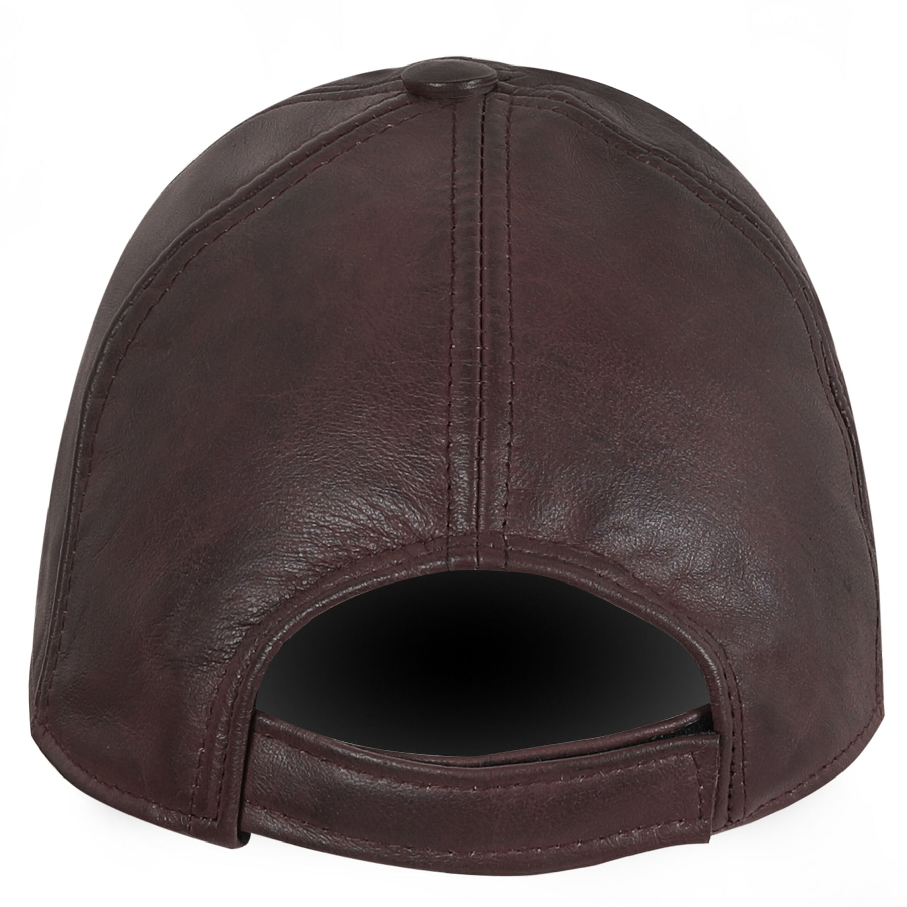 Leren pet bruin unisex