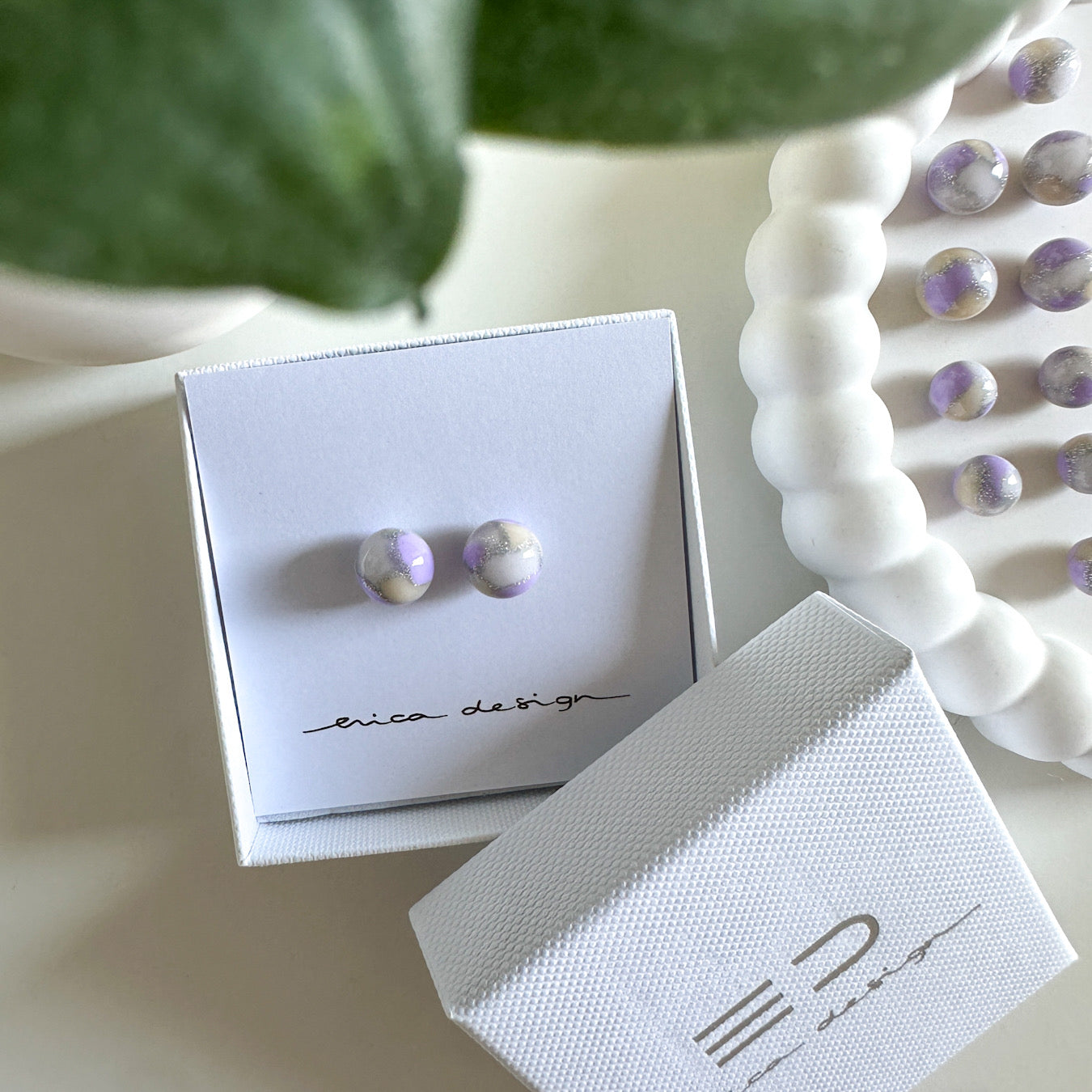 bulb marble | LIMITED EDITION | purple, transparent, beige