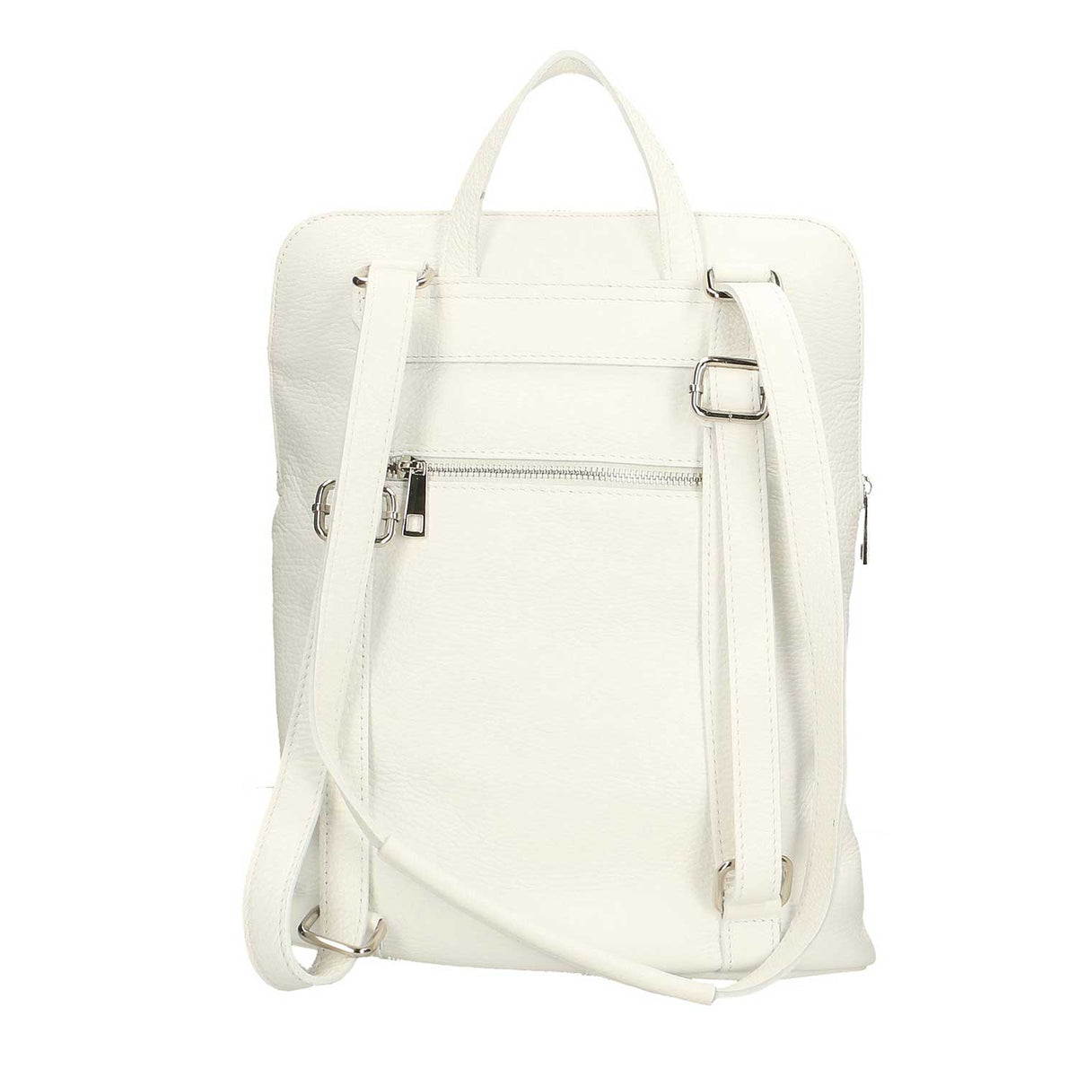Borsa zaino a spalla da donna in Vera Pelle Dollaro - 29 x 37 x 11 Cm - 34003