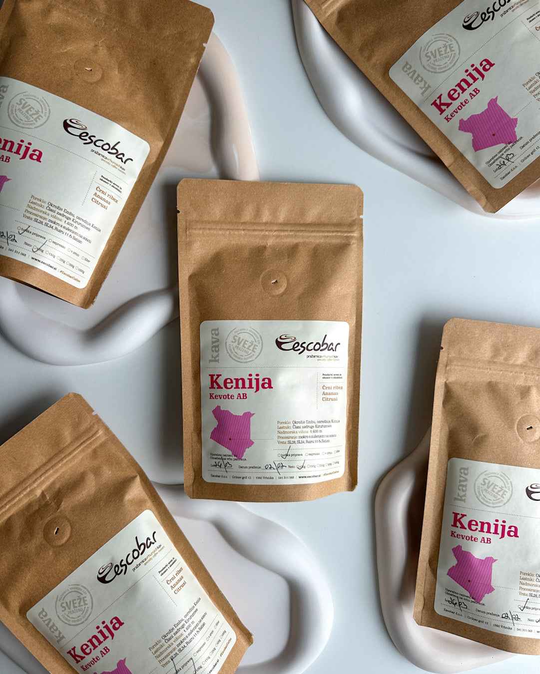 Café Escobar Kenya KEVOTE AB | arôme : cassis, ananas, agrumes