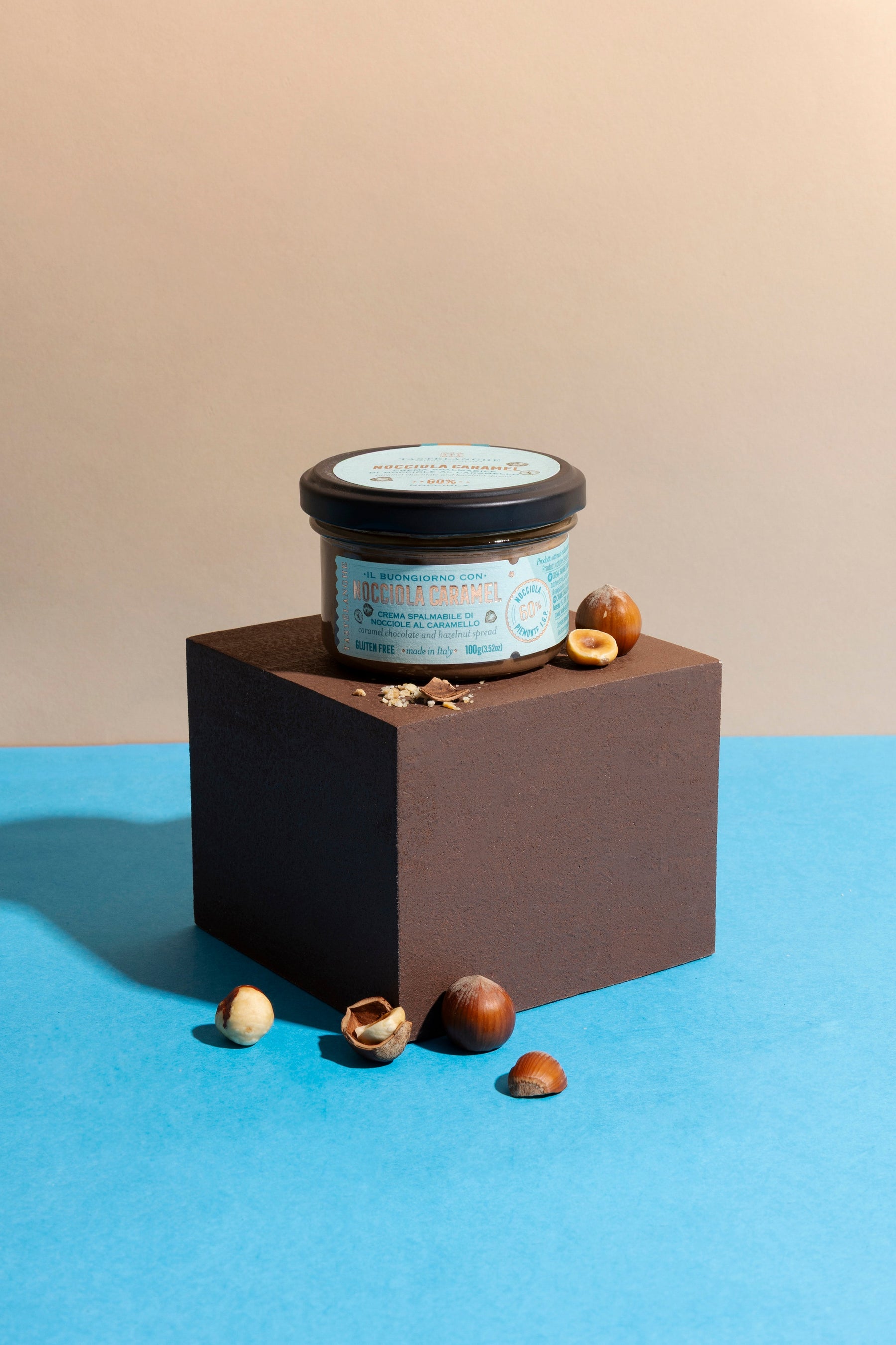 1 vaso di Crema di Nocciole Piemonte IGP delle Langhe (100g) - Tastëlanghe Azienda Agricola