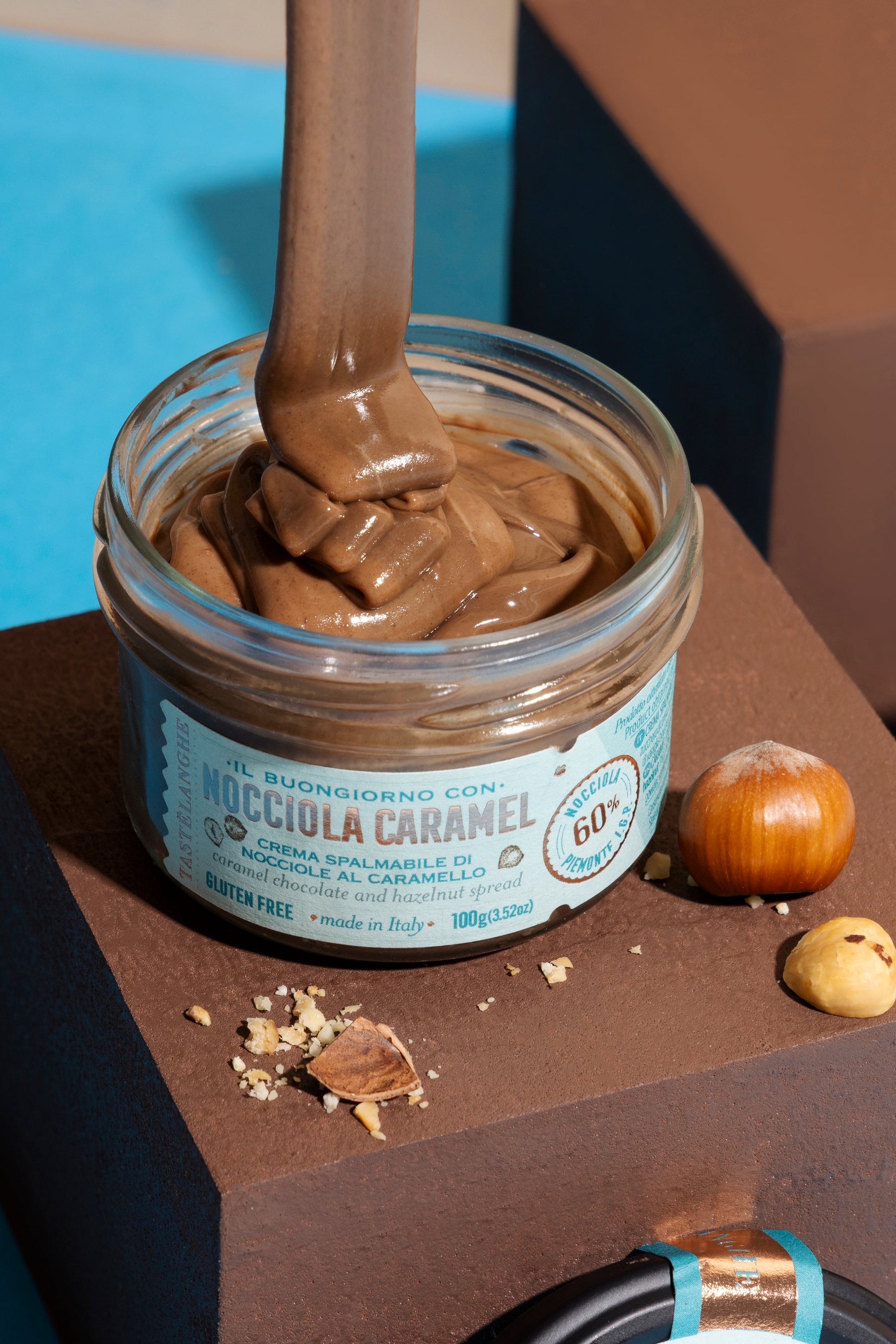 1 vaso di Crema di Nocciole Piemonte IGP delle Langhe (100g) - Tastëlanghe Azienda Agricola