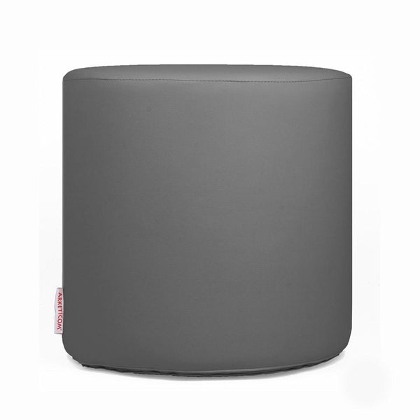 Pouf Rotondo, Pouf poggiapiedi in Ecopelle, Pouf 42x42, Chill (2141704126533)