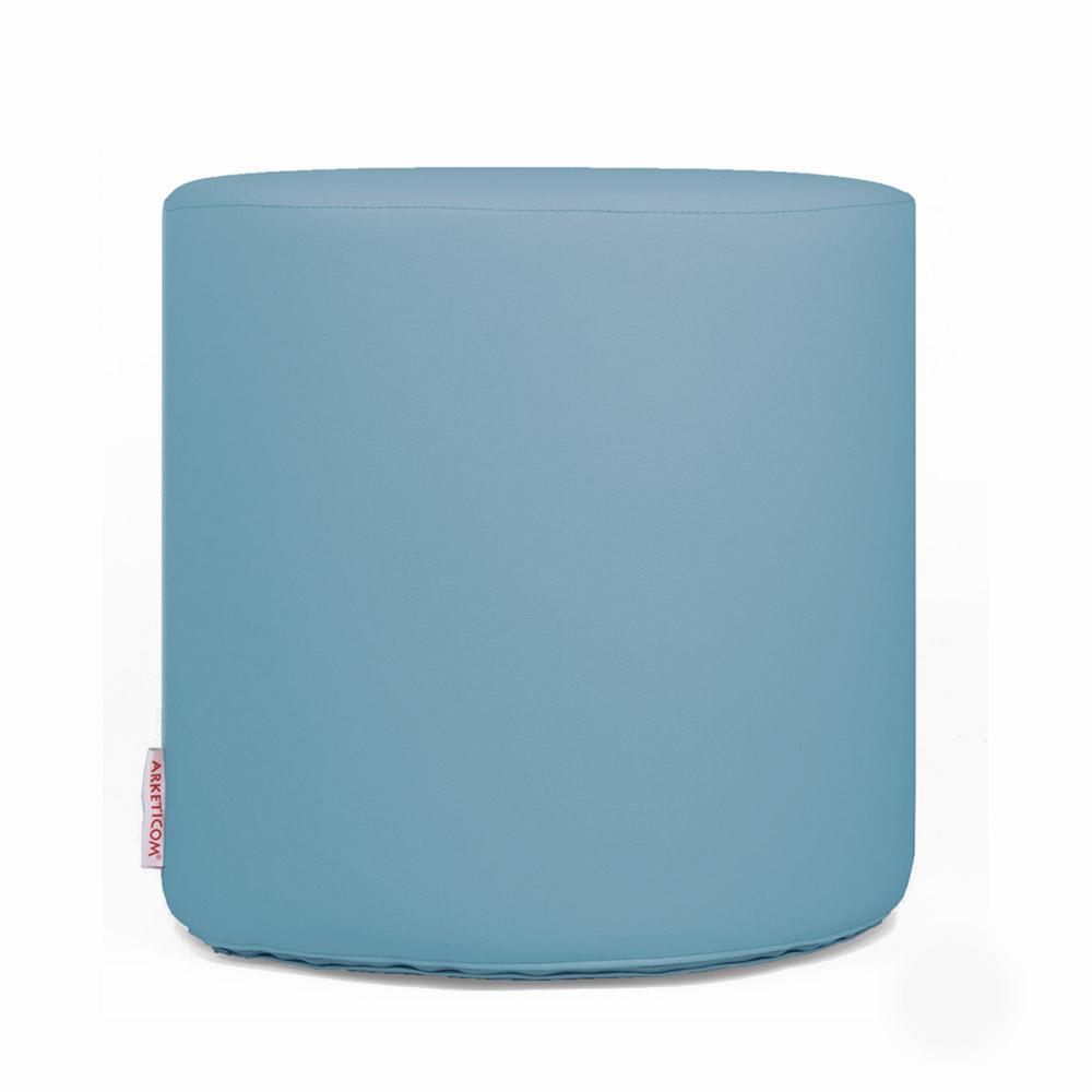 Pouf Rotondo, Pouf poggiapiedi in Ecopelle, Pouf 42x42, Chill (2141704126533)