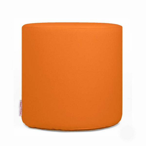 Pouf Rotondo, Pouf poggiapiedi in Ecopelle, Pouf 42x42, Chill (2141704126533)